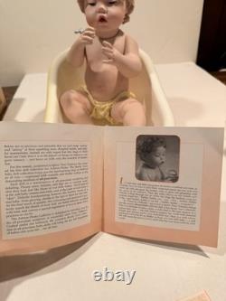 Ashton-Drake Galleries Clean as a Whistle 1995 Porcelain Doll, Bathtub
