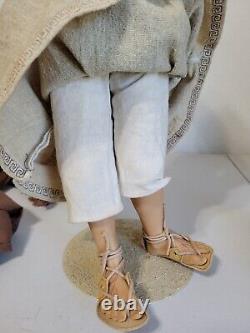 Ashton-Drake Galleries Footprints in the sand 20 Jesus doll with child