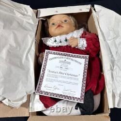 Ashton Drake Galleries Jessica's First Christmas Doll With COA