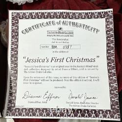 Ashton Drake Galleries Jessica's First Christmas Doll With COA