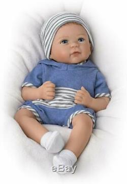 Ashton-Drake Galleries Linda Murray Lifelike Caleb Weighted Silicone Baby Doll