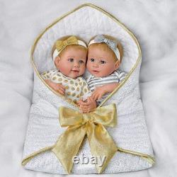 Ashton-Drake Galleries Linda Murray Lifelike Silicone Twin Baby Dolls Set of Two