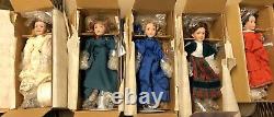Ashton Drake Galleries Little Women At Christmas Set Of 5 Minature Dolls New