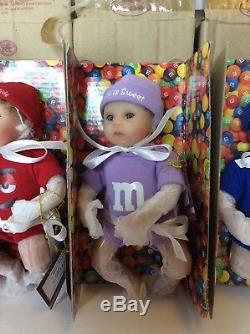 Ashton Drake Galleries M&M Candy 6in Dolls Heavenly Handfuls Collection Lot Of 6