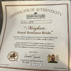 Ashton Drake Galleries Meghan Markle Royal Romance Bride Porcelain Wedding Doll
