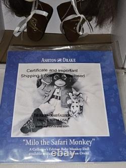 Ashton-Drake Galleries Milo The Safari Monkey Doll Lifelike So Truly Real 16