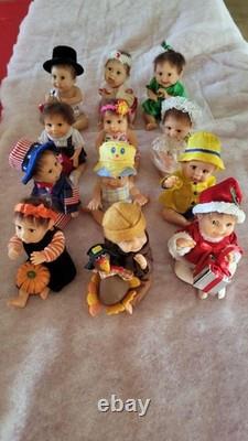 Ashton Drake Galleries Mini Dolls Collection Lot Of 12
