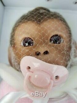 Ashton-Drake Galleries NIB Coco RealTouch Newborn Baby Monkey Doll
