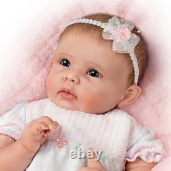 Ashton Drake Galleries Olivia's Gentle Touch Real Lifelike Baby Doll 22-inches