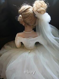 Ashton Drake Galleries Porcelain Bride Doll Spring Promise 93742 with auth certif