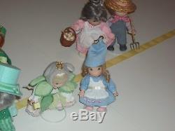 Ashton Drake Galleries Precious Moments Wizard of Oz Dolls with Stands