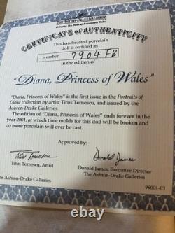 Ashton-Drake Galleries Princess Diana of Wales first issue in Portraits of Diana