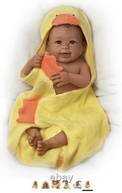 Ashton-Drake Galleries Rub-A-Dub-Dub, Layla AA Baby Doll with Ducky Towel