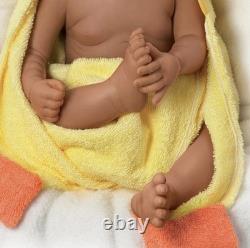 Ashton-Drake Galleries Rub-A-Dub-Dub, Layla AA Baby Doll with Ducky Towel