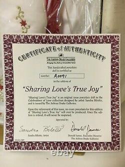 Ashton-Drake Galleries Sandra Bilotto Sharing Love's True Joy Bride Doll MIB