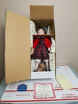 Ashton Drake Galleries Schoolgirl Jenny Porcelain Doll by Dianna Effner WITH BOX