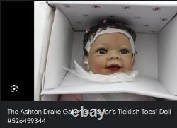 Ashton-Drake Galleries'Taylor ticklish Toes Interactive Doll By Linda Murray
