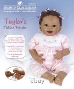 Ashton-Drake Galleries'Taylor ticklish Toes Interactive Doll By Linda Murray