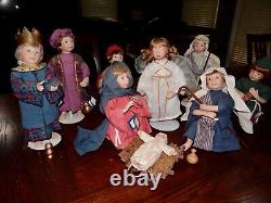 Ashton Drake Galleries, The Holy Family Nativity Porcelain Dolls O Holy Night