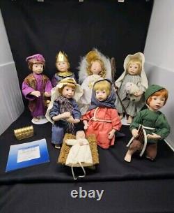 Ashton Drake Galleries, The Holy Family Nativity Porcelain Dolls O Holy Night