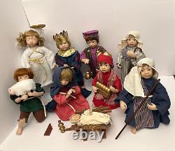 Ashton Drake Galleries, The Holy Family Nativity Porcelain Dolls O Holy Night