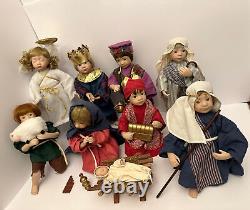 Ashton Drake Galleries, The Holy Family Nativity Porcelain Dolls O Holy Night