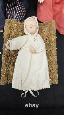 Ashton Drake Galleries, The Holy Family Nativity Porcelain Dolls O Holy Night