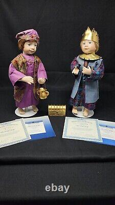 Ashton Drake Galleries, The Holy Family Nativity Porcelain Dolls O Holy Night