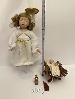 Ashton Drake Galleries, The Holy Family Nativity Porcelain Dolls O Holy Night