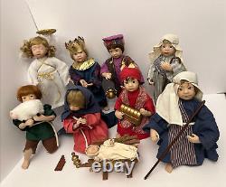 Ashton Drake Galleries, The Holy Family Nativity Porcelain Dolls O Holy Night