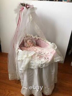 Ashton-Drake Galleries Victorian Lullaby Doll with bassinet and original box