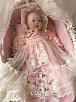 Ashton-Drake Galleries Victorian Lullaby Doll with bassinet and original box