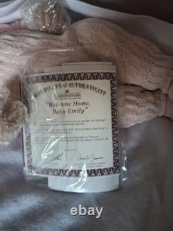 Ashton-Drake Galleries Welcome Baby Emily In Box Realistic Doll