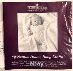 Ashton Drake Galleries Welcome Home Baby Emily by Linda Webb 20 Baby Doll NEW