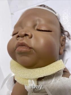 Ashton-Drake Gallery Kyra. Rare So Truly Real Vinyl black Baby Doll/Read