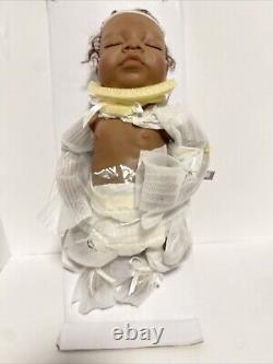 Ashton-Drake Gallery Kyra. Rare So Truly Real Vinyl black Baby Doll/Read