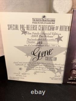 Ashton Drake Gene 16 Doll Film Fatale Cabaret 2005 10th Anniv. LE #286/750 NRFB