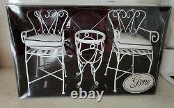 Ashton Drake Gene Doll PATIO SET NRFB 94679 Original Box COA 1999 Chairs Table