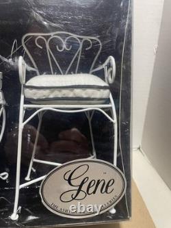 Ashton Drake Gene's Patio Set White Table & Chairs Set with Box and Shipper NRFB