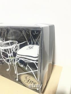 Ashton Drake Gene's Patio Set White Table & Chairs Set with Box and Shipper NRFB