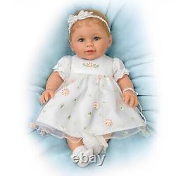 Ashton Drake Grandma's Pearls Of Wisdom Lifelike Baby Girl Doll Pearl Dress 19