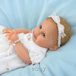 Ashton Drake Grandma's Pearls Of Wisdom Lifelike Baby Girl Doll Pearl Dress 19