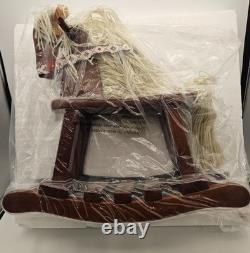 Ashton-Drake Great Spirit Rider Native American Vinyl Doll w Rocking Horse NIB