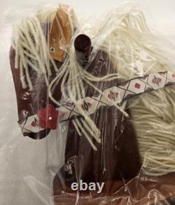 Ashton-Drake Great Spirit Rider Native American Vinyl Doll w Rocking Horse NIB