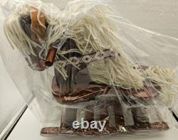 Ashton-Drake Great Spirit Rider Native American Vinyl Doll w Rocking Horse NIB