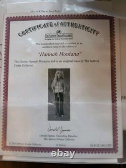Ashton Drake Hannah Montana Doll, New In Box, With COA, Disney, Handcrafted Vinyl