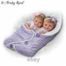 Ashton Drake Hope and Faith So Truly Real Twin Baby Doll Set By Mayra Garza NRFB