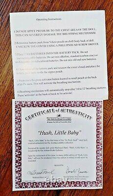 Ashton Drake Hush Little Baby Waltraud Hanl 1st Issue So Truly Real