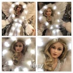 Ashton Drake Illuminated Silent Night Angel Poseable Musical Porcelain Doll