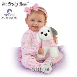 Ashton Drake Interactive Layla Doll With Plush Puppy Giggle And Bark